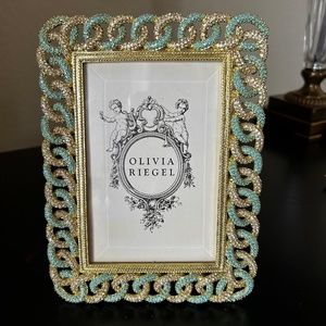 Olivia Riegal Gold Chandler Chain Photo Frame. (Size 5x7) NWOT